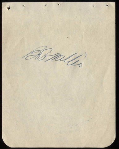 1955 Bob Miller Baseball Signed Album Page Vintage Autograph Signature AUTO
