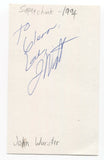 Superchunk - John Wurster Signed 3x5 Index Card Autographed Signature