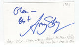 Amy Sky Signed 3x5 Index Card Autographed Signature Singer Songwriter