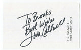 Jim Caldwell Signed 3x5 Index Card Autographed Signature Football Colts Coach