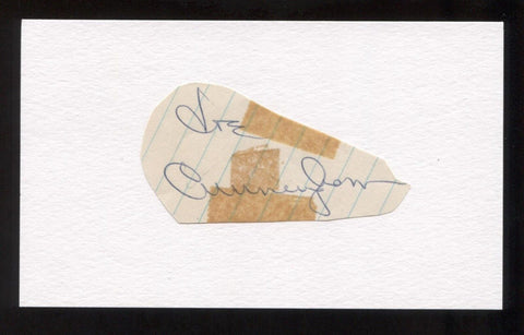 Joe Cunningham Signed Cut Autographed Index Card Circa 1962 Baseball Signature