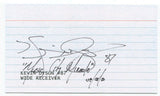 Kevin Dyson Signed 3x5 Index Card Autographed Signature Football Titans