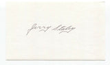 Jerry Staley Signed 3x5 Index Card Baseball Autographed Signature Cardinals