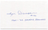 Ken Adamson Signed 3x5 Index Card Autograph Signature Denver Broncos All-Star