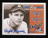 Virgil Trucks Signed Trading Card Autographed Baseball Signature No Hitter
