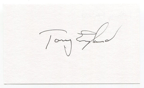 Anthony "Tony" England Signed 3x5 Index Card Autographed Space NASA Astronaut