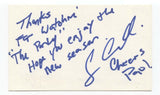 Craig Campbell Signed 3x5 Index Card Autographed Signature Comedian Comic