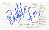 Panagiotis Vasilopoulos Signed 3x5 Index Card Autographed Basketball Australia