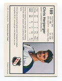 1991 7th Inning Sketch Chris Herperger Signed Card Hockey Autograph AUTO #189