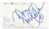 Nora McLellan Signed 3x5 Index Card Autograph Signature Actress X Files 