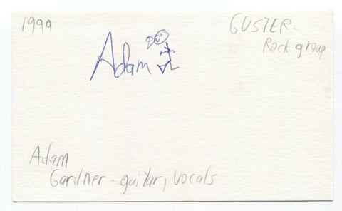 Guster - Adam Gardner Signed 3x5 Index Card Autographed Signature Band