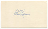 Bob Speake Signed 3x5 Index Card Autographed MLB Baseball Chicago Cubs