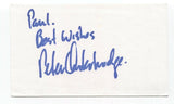 Peter Outerbridge Signed 3x5 Index Card Autographed Signature Actor Nikita