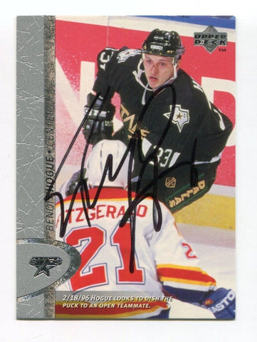 1997 Upper Deck Benoit Hogue Signed Card Hockey NHL Autograph AUTO #247