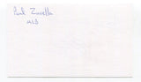 Paul Zuvella Signed 3x5 Index Card Autographed Baseball MLB 1982 Atlanta Braves