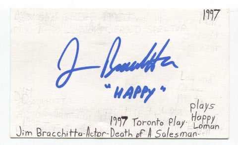 Jim Bracchitta Signed 3x5 Index Card Autographed Actor Law And Order Sopranos