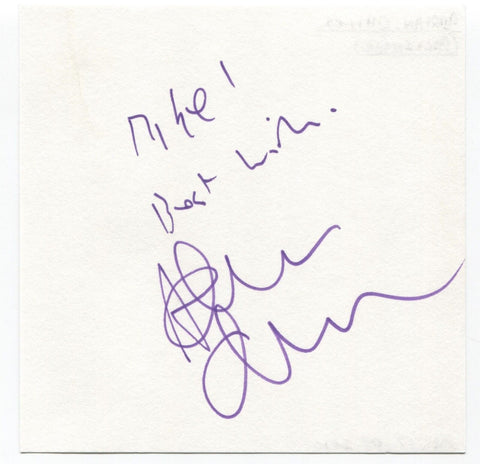 Adrian Chiles Signed Page Autographed Signature Inscribed "To Mike" 