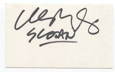 Sloan - Chris Murphy Signed 3x5 Index Card Autographed Signature Band