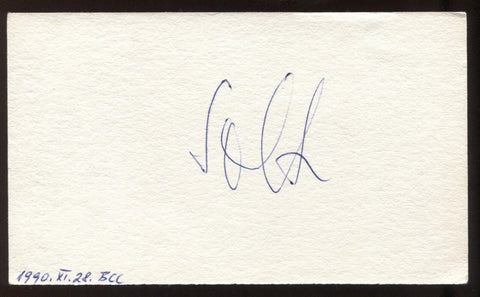 Sir Georg Solti Signed Index Card Vintage Autographed Signature 