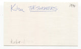 The Sweaters - Kuba Signed 3x5 Index Card Autographed Signature