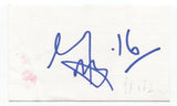 Jeremy Hotz Signed Index 3x5 Card Autographed Comedian David Letterman Show