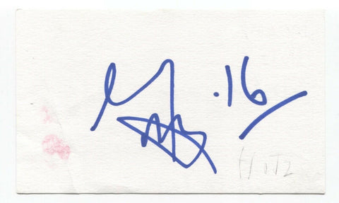 Jeremy Hotz Signed Index 3x5 Card Autographed Comedian David Letterman Show