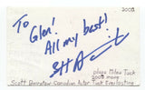 Scott Bairstow Signed 3x5 Index Card Autographed Actor Signature Party of Five
