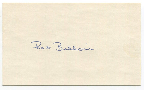 Rob Belloir 3x5 Index Card Autographed Signature Atlanta Braves Debut 1975