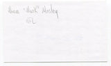 Norm "Monk"  Mosley Signed 3x5 Index Card Autographed NFL Football 1948 Steelers