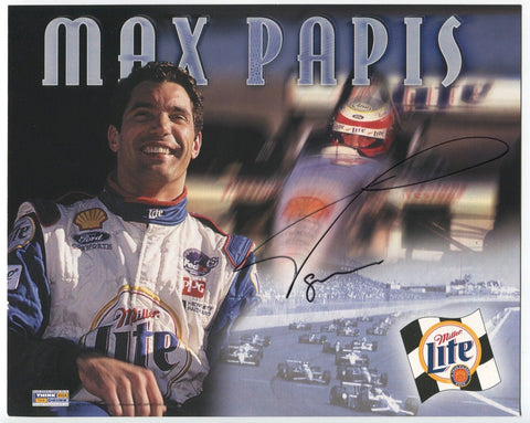 Max Papis Signed 8x10 Photo NASCAR Formula One Race Car Driver