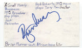 Brian Murray Signed 3x5 Index Card Autographed Signature Actor