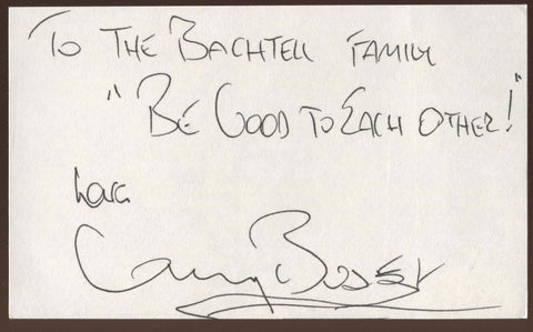 Gary Busey Signed Index Card Signature Vintage Autographed AUTO 