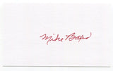 Mike Baxes 3x5 Index Card Autographed Signature Kansas City Athletics