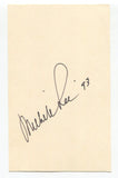 Michele Lee Signed 3x5 Index Card Autographed Actress Knot's Landing