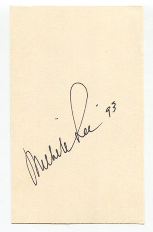 Michele Lee Signed 3x5 Index Card Autographed Actress Knot's Landing