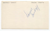 Darrall Imhoff Signed 3x5 Index Card Autographed Signature Basketball ABA NBA