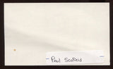 Paul Scofield Signed Index Card Signature Vintage Autograph AUTO 