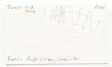 Travis - Fran Healy Signed 3x5 Index Card Autographed Signature Band