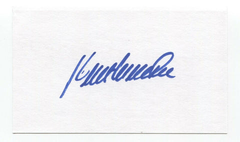 Kent Mercker Signed 3x5 Index Card Baseball Autographed Signature
