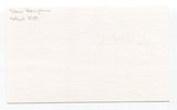 Stan Benjamin Signed Index Card Autographed Baseball MLB Boston Red Sox