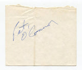 Pat O'Connor Signed Cut Autographed 1958 Indianapolis 500 Race Car Driver