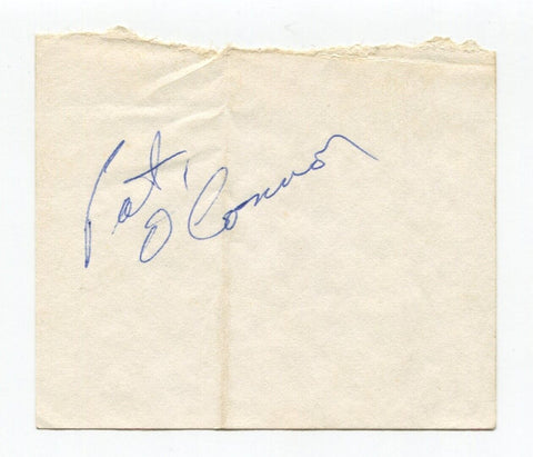 Pat O'Connor Signed Cut Autographed 1958 Indianapolis 500 Race Car Driver