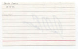 Darrell Evans Signed 3x5 Index Card Baseball Autographed Signature