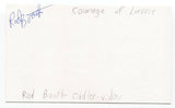 Courage of Lassie - Rod Booth Signed 3x5 Index Card Autographed Signature
