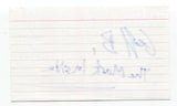 The Mark Inside - Geoff Bennett Signed 3x5 Index Card Autographed Signature