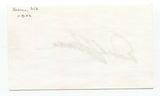 Dick Bosman Signed 3x5 Index Card Baseball Autographed Signature