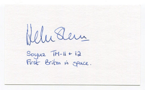 Helen Sharman Signed 3x5 Index Card Autographed Astronaut First Briton in Space