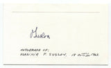 Vladimir P. Suslov Signed Card Autographed Signature Politician Delegate