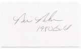 Bill Baker Signed 3x5 Index Card Autographed Hockey 1980 Olympics GOLD