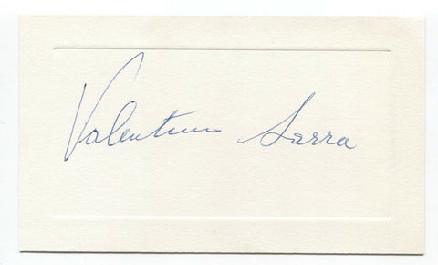 Valentino Sarra Signed Card Autographed Signature Artist Photographer